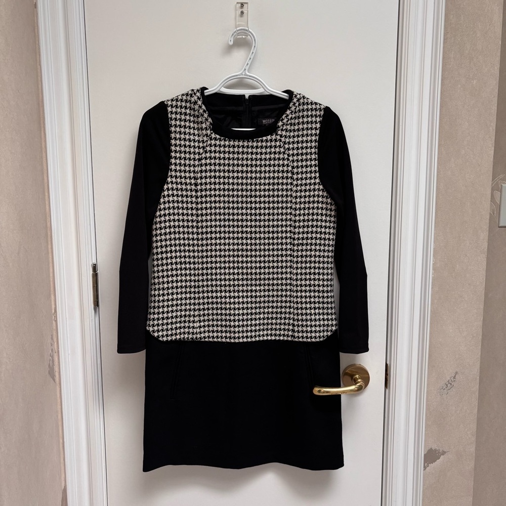 Black and White Houndstooth Dress
